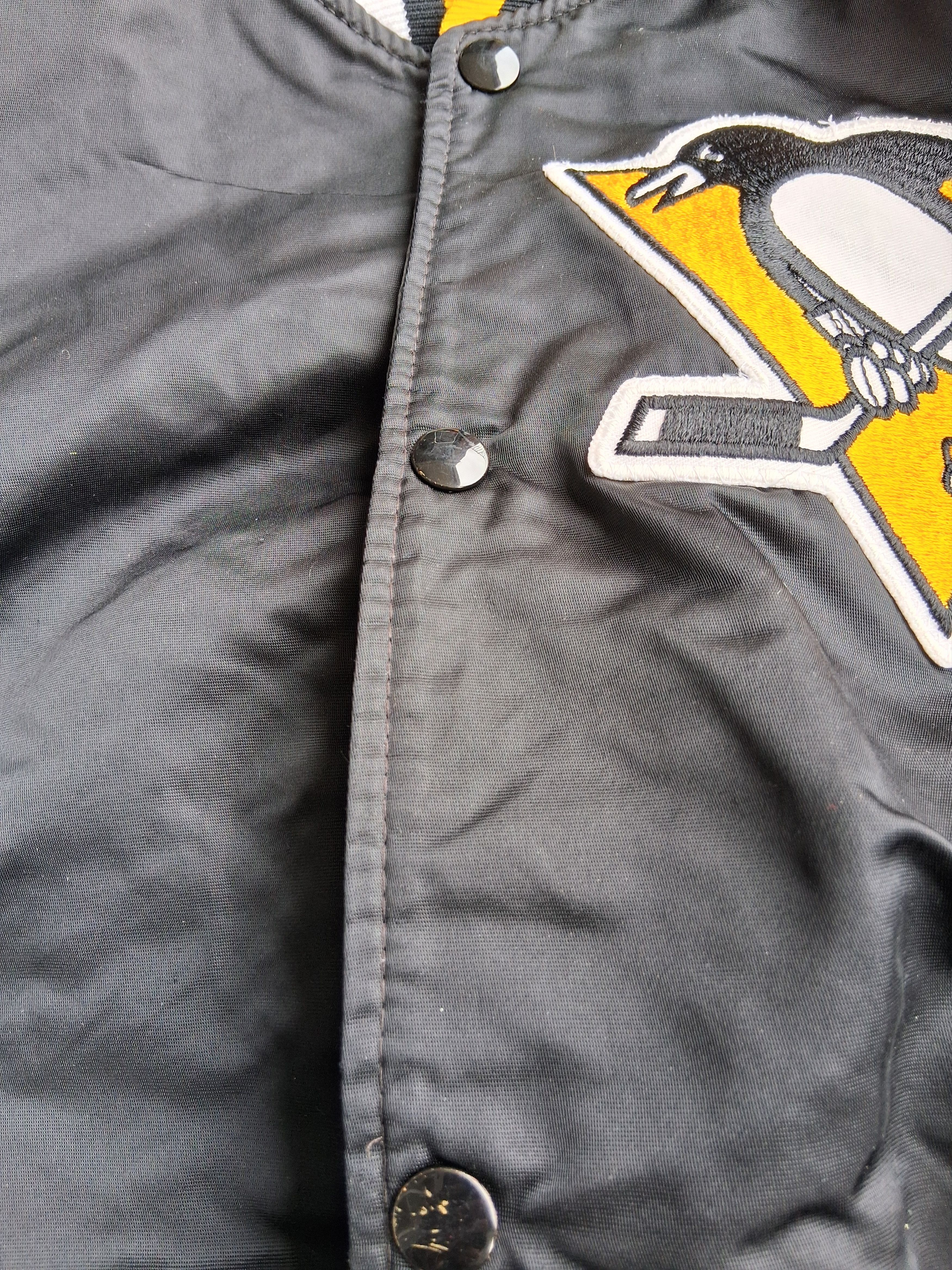Starter Starter NHL Pittsburgh Penguins Satin Jacket 1980s USA Made Size US M / EU 48-50 / 2 - 8 Thumbnail