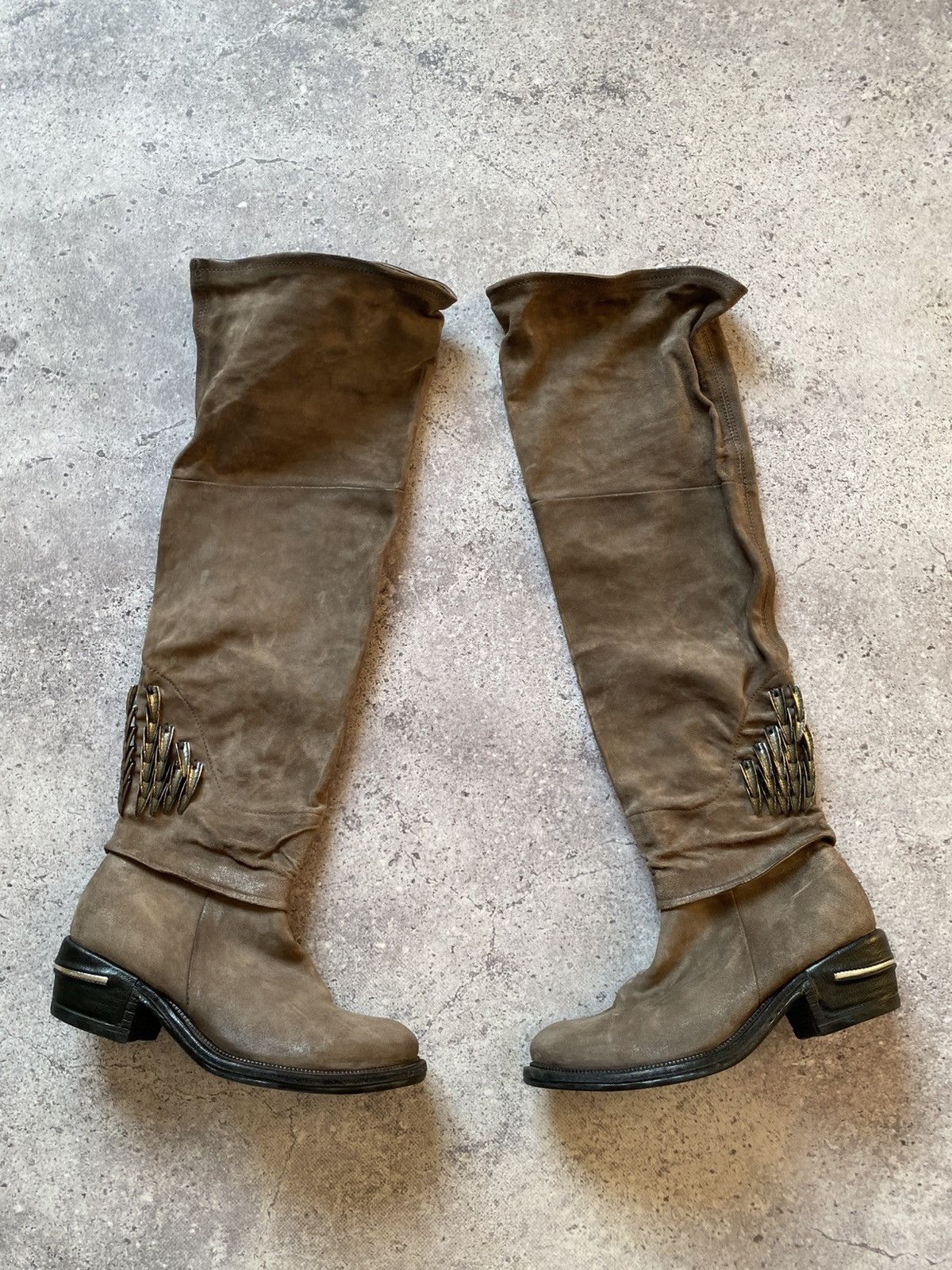 A.S.98 A.S. 98 High Leather Boots Women’s Boho Size EU 38 Size US 7 / IT 37 - 1 Thumbnail