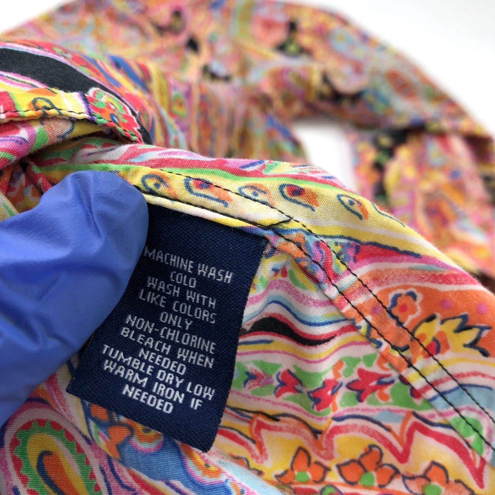 Chaps Chaps Paisley Plus 1X Women's Button Long Sleeve Multicolor Dress Shirt Size XL / US 12-14 / IT 48-50 - 7 Thumbnail