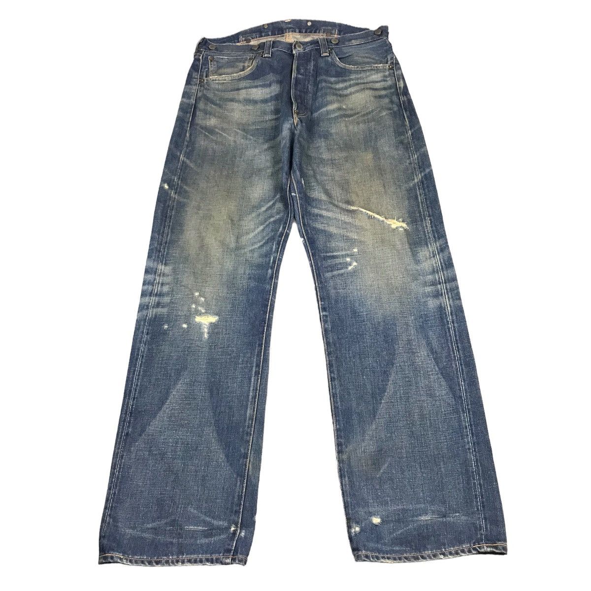 Japanese Brand × Levi's Vintage Clothing VINTAGE LEVIS 33501 DISTRESSED SELVADGE DENIM PANTS 144 Size US 32 / EU 48 - 1 Thumbnail