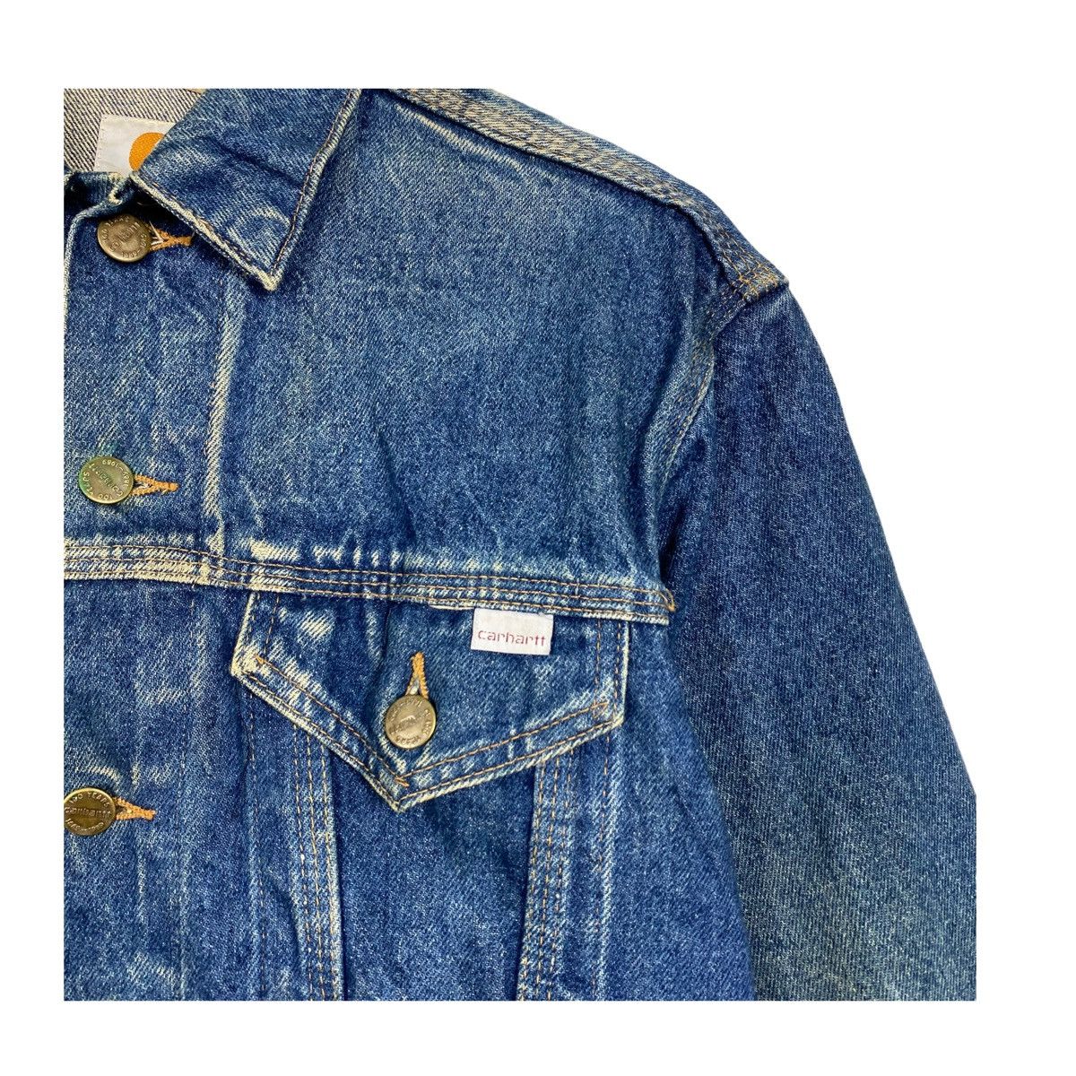 Carhartt × Vintage 💥100 ANNIVERSARY CARHARTT DENIM JACKET JEAN TRUCKER Size US M / EU 48-50 / 2 - 6 Thumbnail