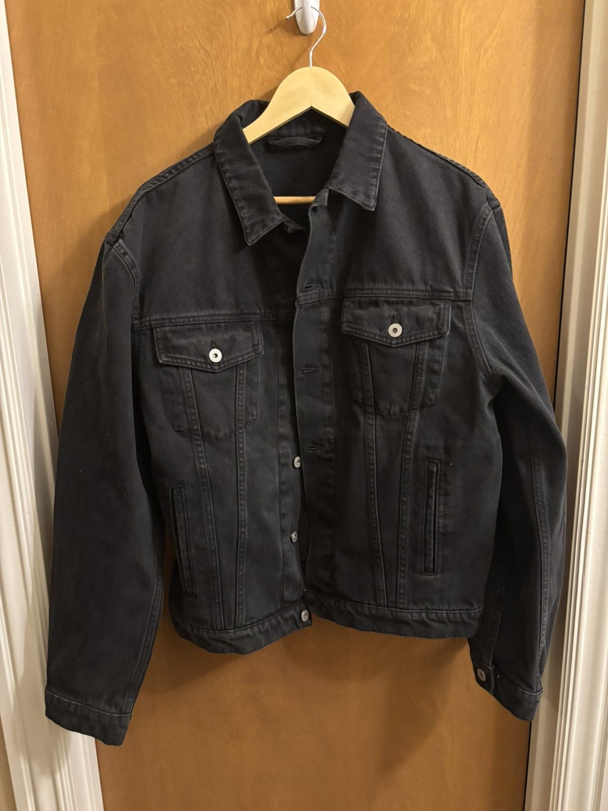 Heron Preston Heron Preston Black Faded Denim Jacket Size US M / EU 48-50 / 2 - 3 Thumbnail