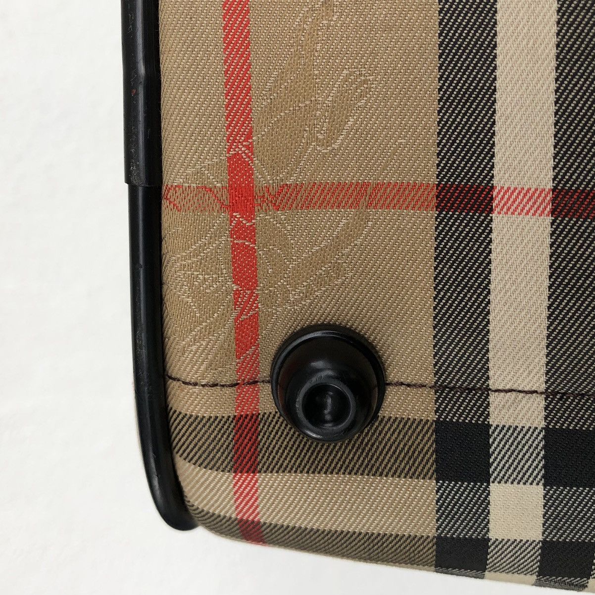Burberry Burberry's Nova Check Pattern Logo Embossed Boston Bag Size ONE SIZE - 19 Thumbnail