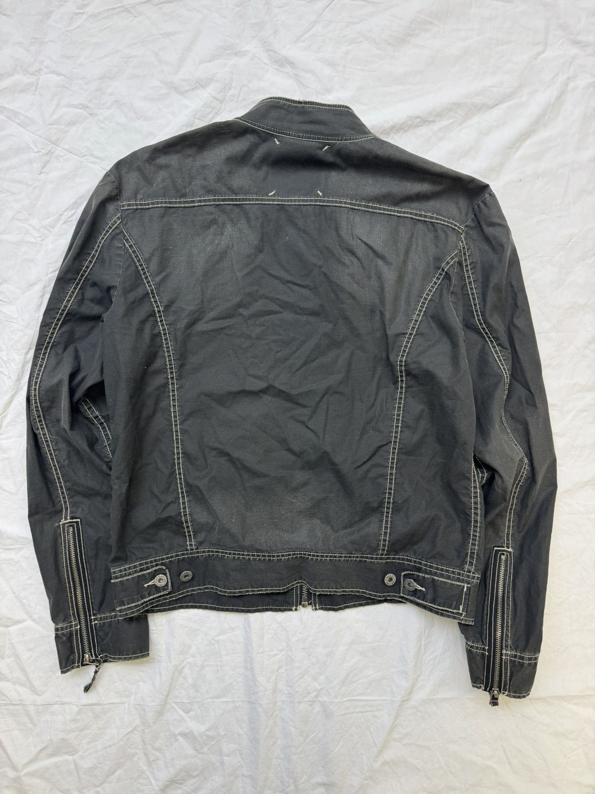 Gap Vintage Y2K Opium Biker Goth Style Gap Biker Contrast Jacket Size US XL / EU 56 / 4 - 5 Thumbnail