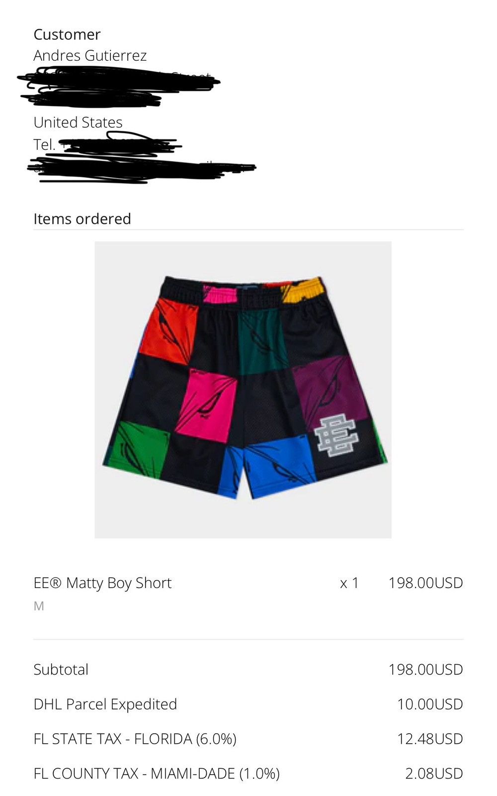 Eric Emanuel Eric Emanuel EE Matty Boy Short Multicolor Medium Size US 30 / EU 46 - 4 Thumbnail