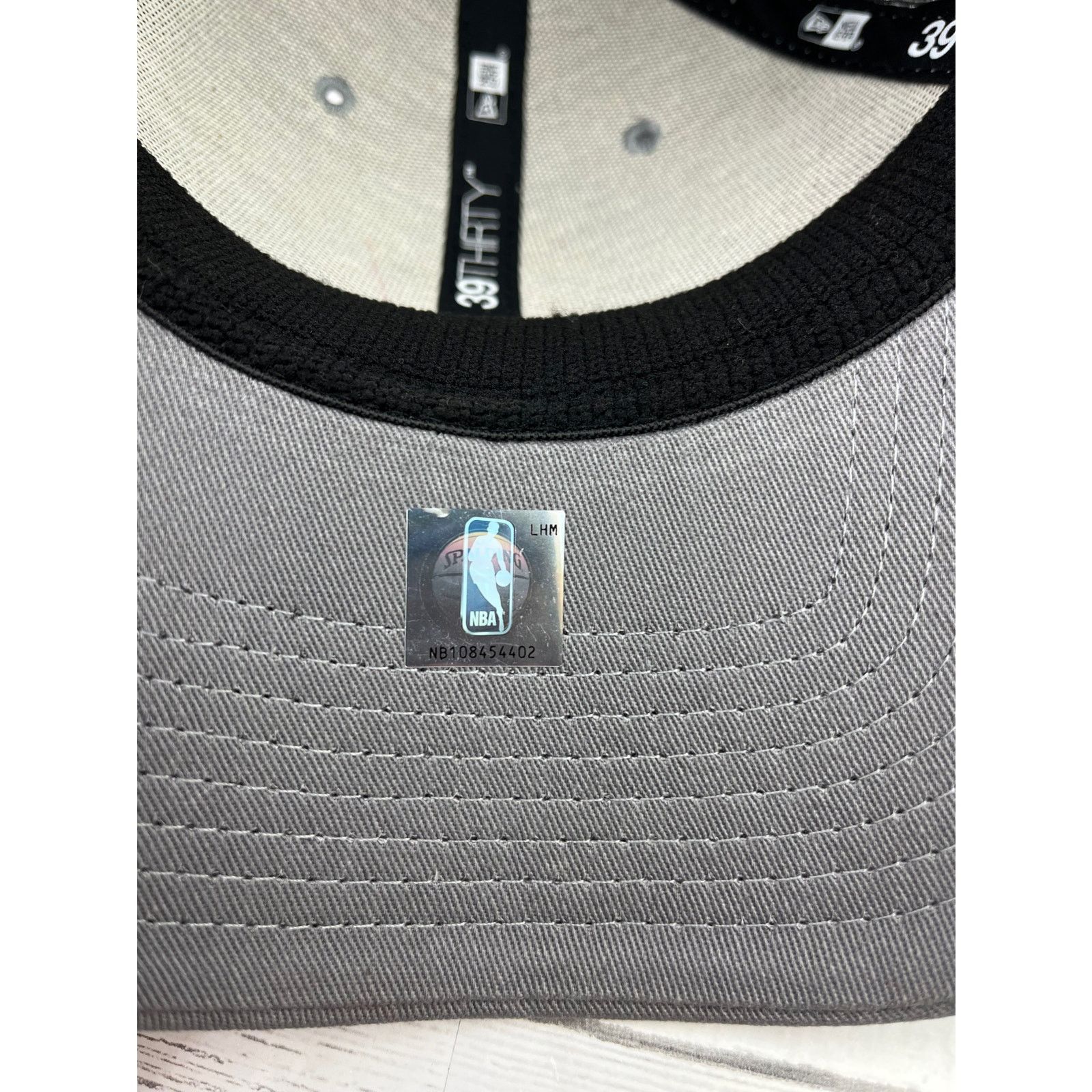 New Era Houston Rockets New Era 39THIRTY Flex Hat Gray Mens M/L Size ONE SIZE - 6 Thumbnail
