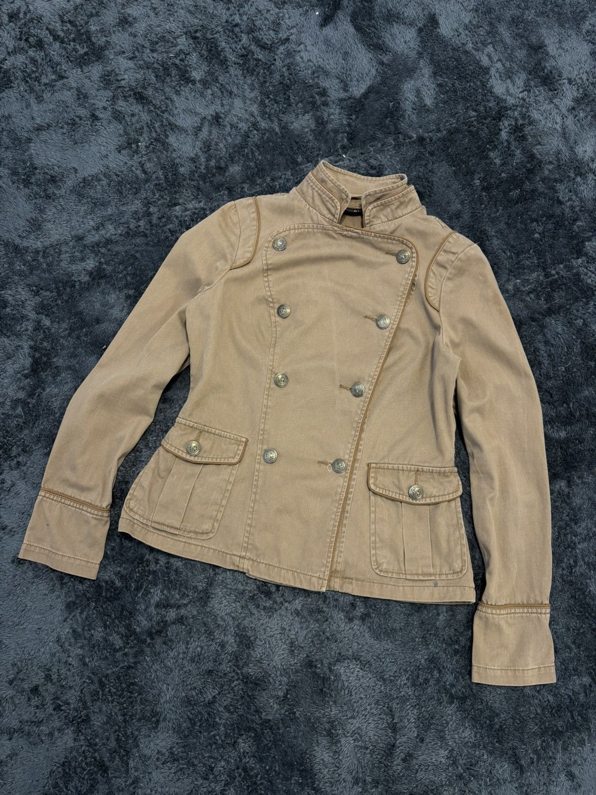 Hysteric Glamour × Undercover 00s Napoleon Military Jacket Coat YSL PPFM Balmain Vibe Size S / US 4 / IT 40 - 1 Thumbnail
