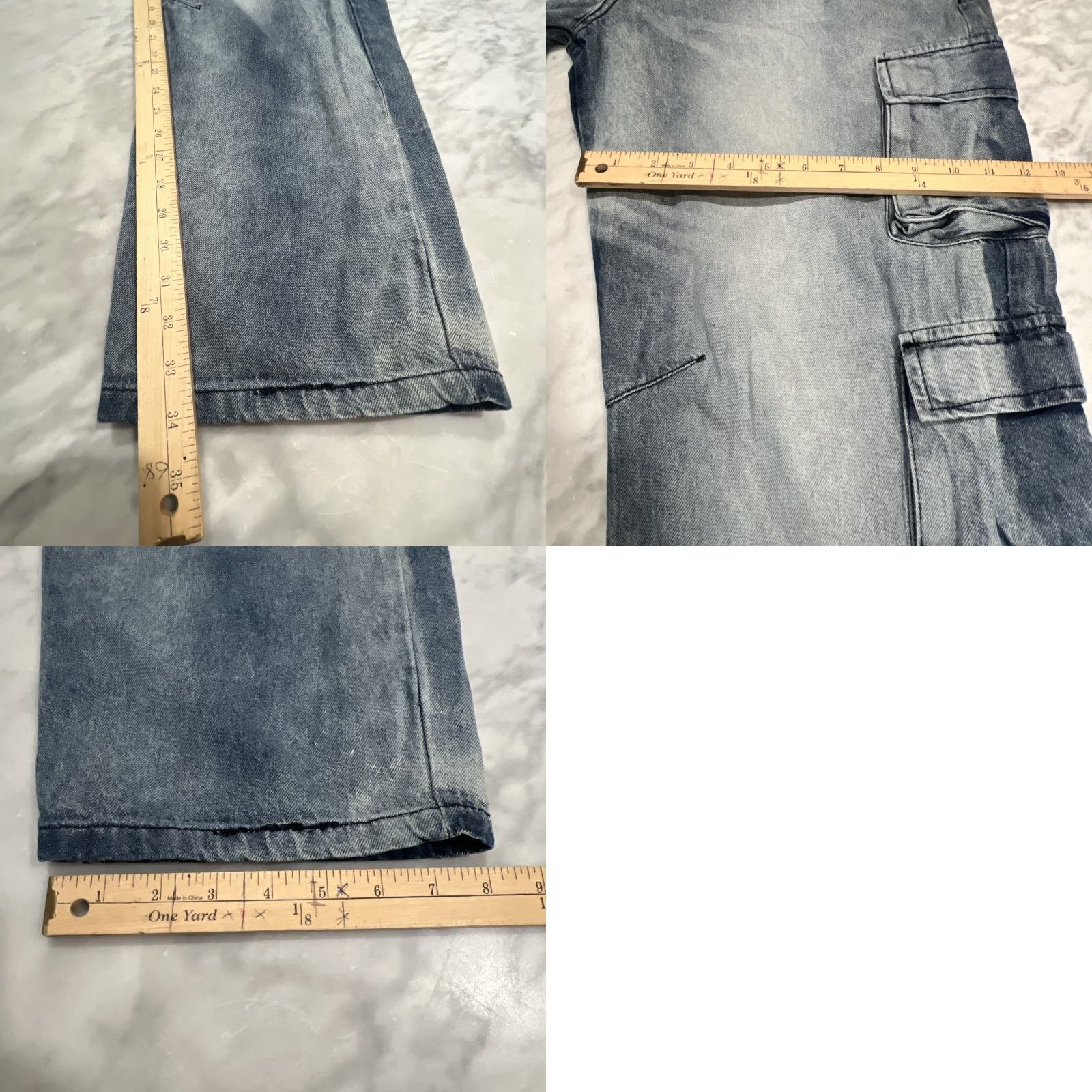 Vintage Pipeline Cargo Jeans Men 38 Relaxed Fit Light Wash Grunge NWT Java? Size US 38 / EU 54 - 9 Thumbnail
