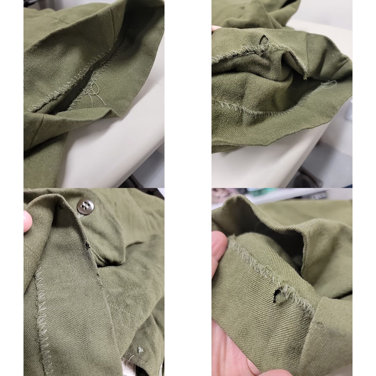 Vintage VINTAGE USA Military Pants Mens M Green Wool M-1951 Army Field Trousers Regular Waist 34 Inseam 29 Button Zip Casual Workwear Army Retro USA Mens Size US 31 - 8 Thumbnail
