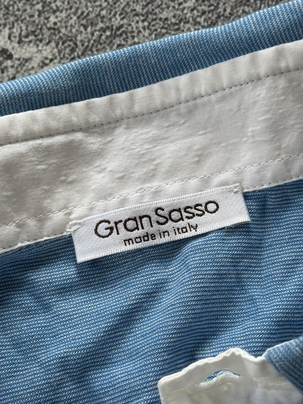 Designer × Gran Sasso Gran Sasso 56 shirt button up polo long sleeve jumper Size US XL / EU 56 / 4 - 9 Thumbnail
