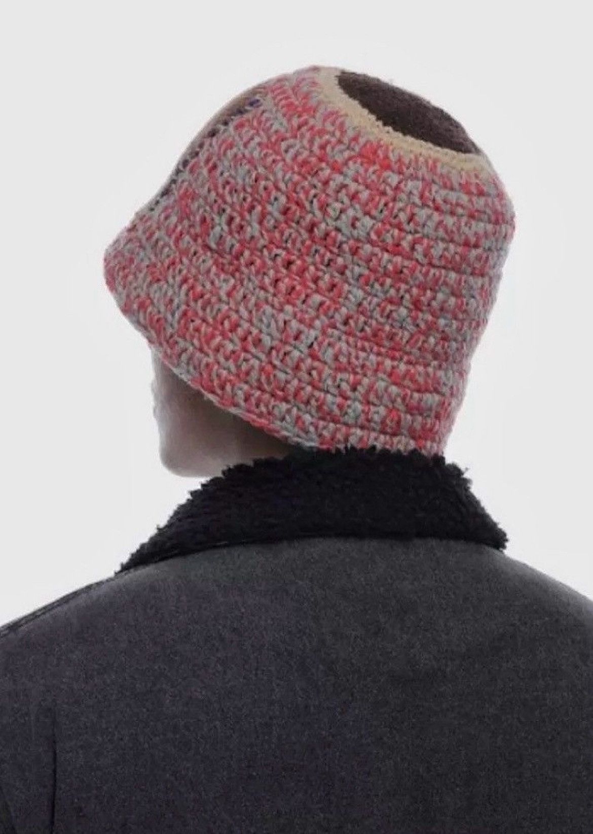 Japanese Brand Outdoor retro floral knitted tulip hat bucket hat Size ONE SIZE - 3 Thumbnail
