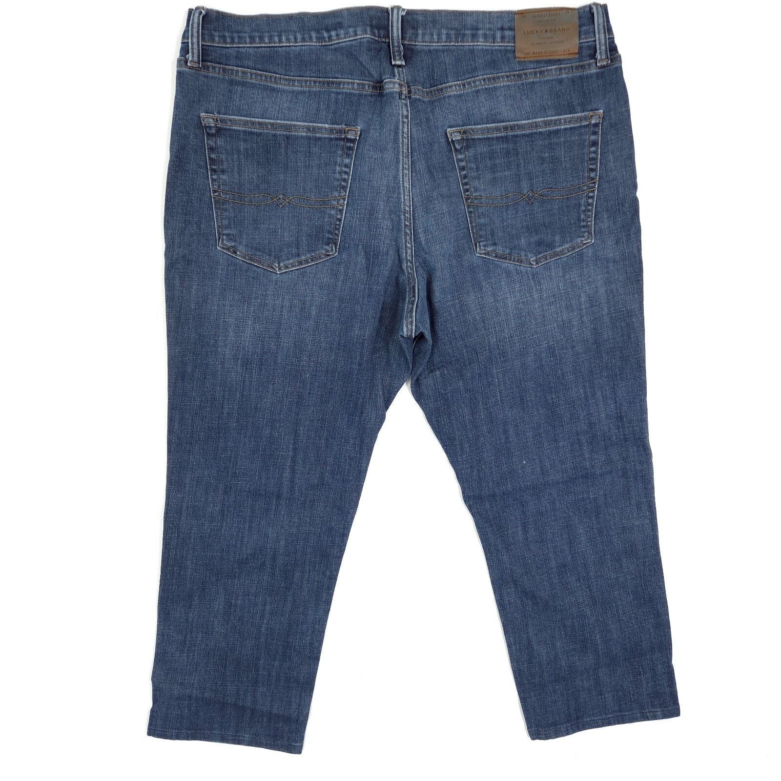 Lucky Brand Lucky Brand 410 Athletic Slim Jeans Mens 38x25.5 Dark Wash Size US 38 / EU 54 - 7 Thumbnail