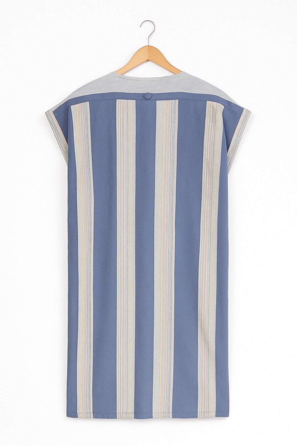 Issey Miyake Vintage Issey Miyake Striped Cotton Apron Dress Japan Size L / US 10 / IT 46 - 2 Thumbnail