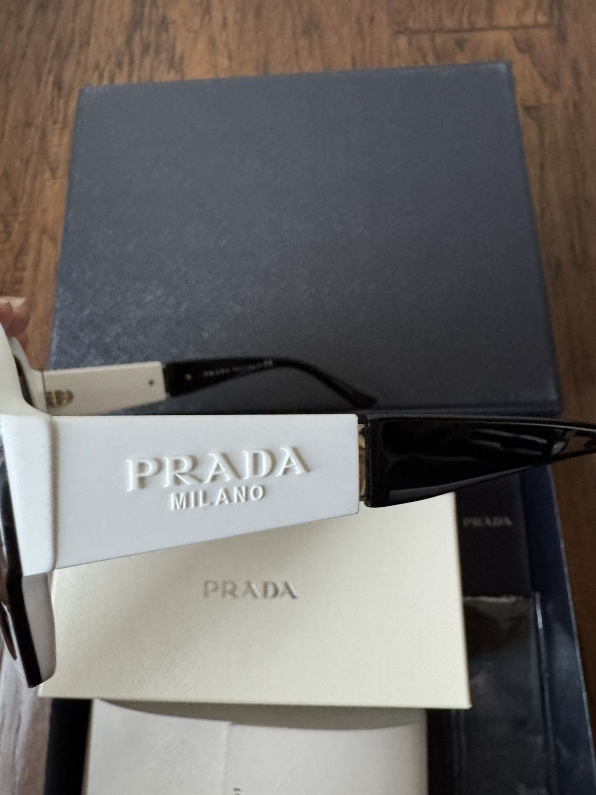Prada Prada Monochrome Sunglasses Size ONE SIZE - 7 Thumbnail