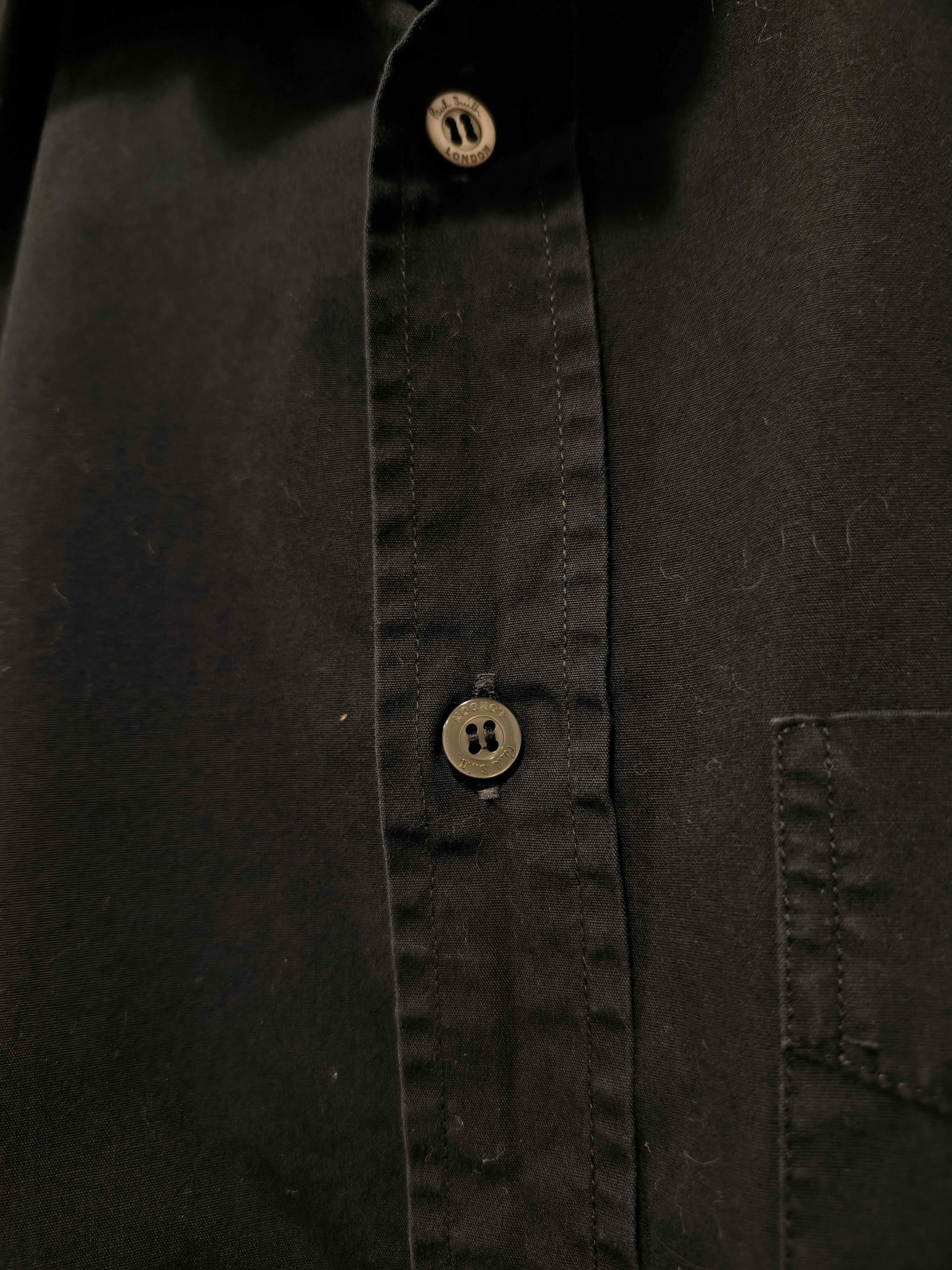 Paul Smith Paul Smith London Black Shirt Button-Up Long PS Cufflinka Size US L / EU 52-54 / 3 - 4 Thumbnail