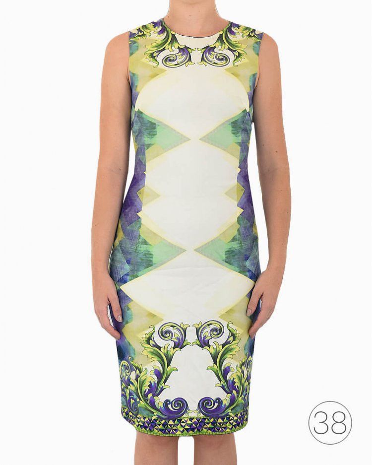 Versace Versace 2016 Collection Dress Womens Green Authentic Size 44 Size M / US 6-8 / IT 42-44 - 1 Thumbnail