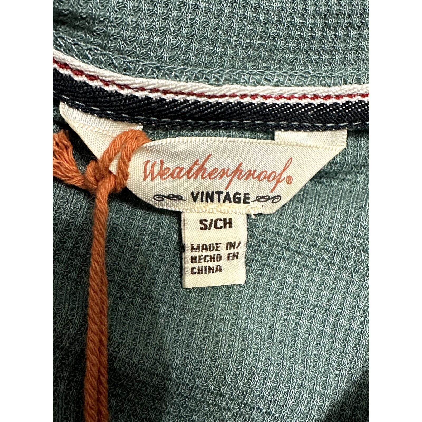 Other Weatherproof Vintage Top Waffle Knit Bishop Sleeve Green NWT Size S / US 4 / IT 40 - 9 Thumbnail
