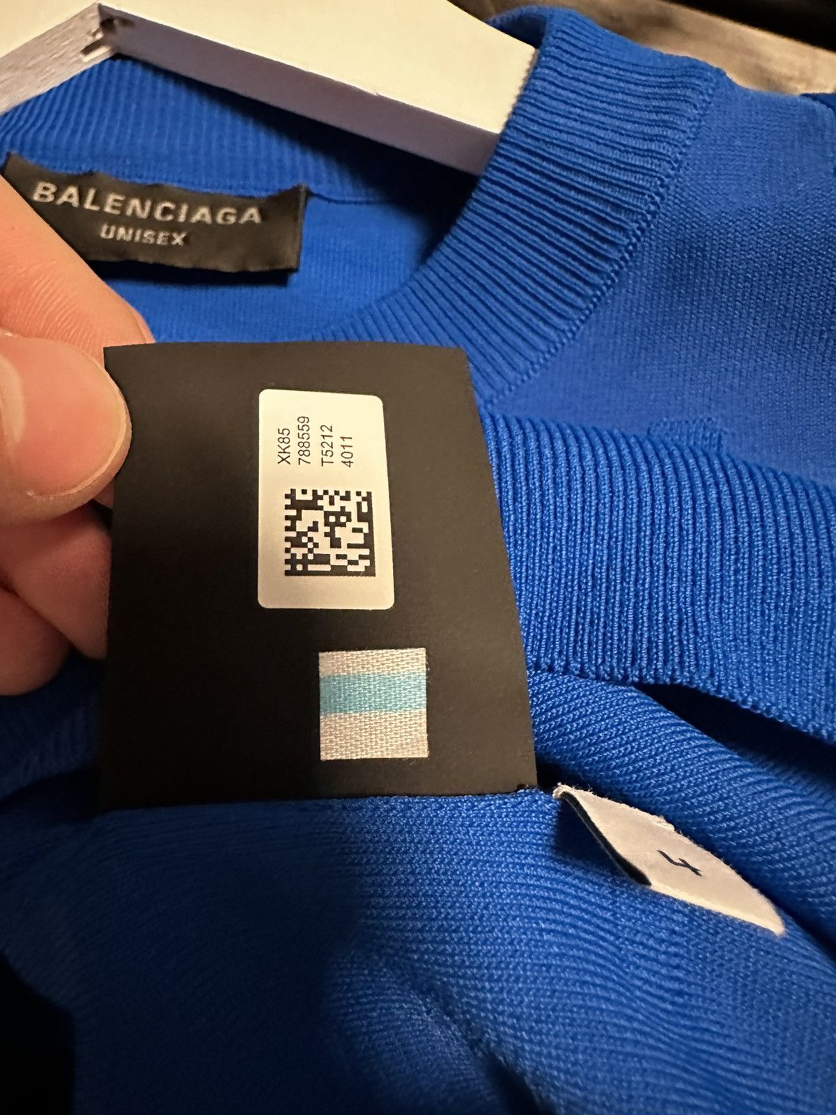 Balenciaga Balenciaga all over logo sweater sample/prototype Size US L / EU 52-54 / 3 - 5 Thumbnail