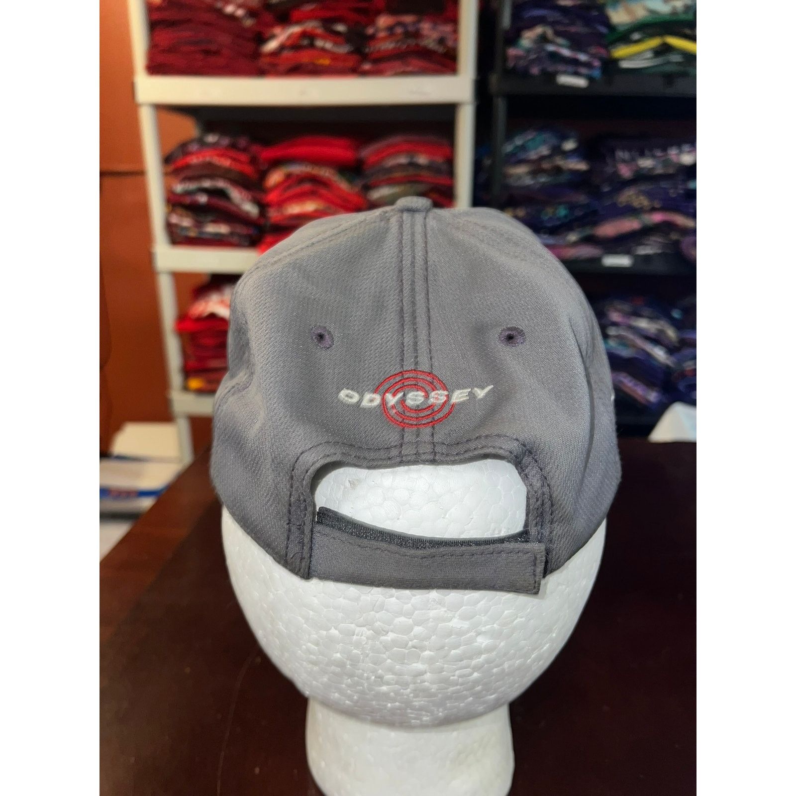 Callaway Callaway Gray Golf Hat Razr Odyssey Hex Black Tour Yellowed Size ONE SIZE - 5 Thumbnail