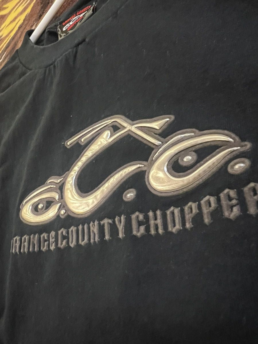 Vintage × West Coast Choppers Vintage Orange County Choppers Black Faded Tee Size US L / EU 52-54 / 3 - 4 Thumbnail