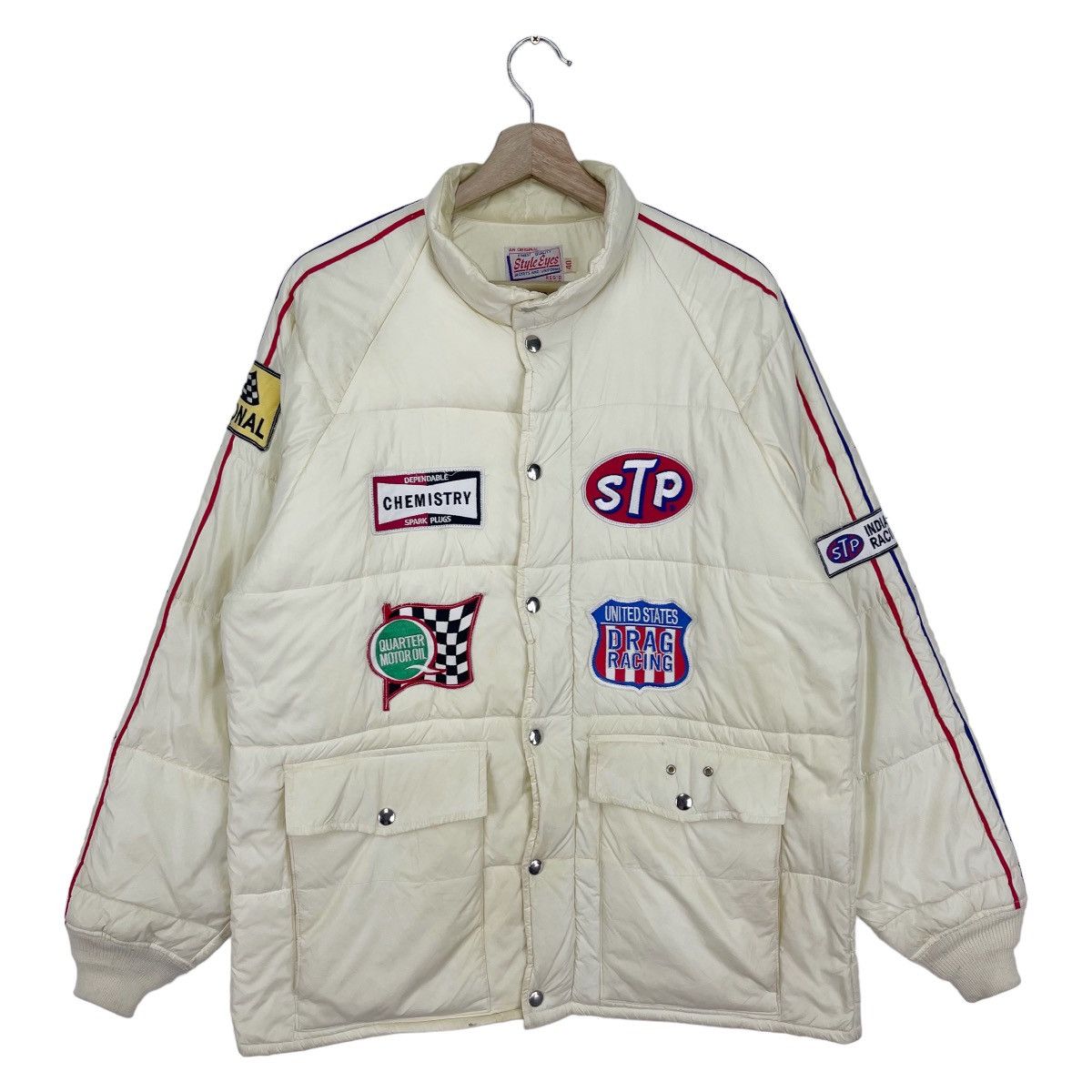 Sports Specialties Vintage 90’s STP Team Racing Patches Puffer Size US L / EU 52-54 / 3 - 3 Thumbnail