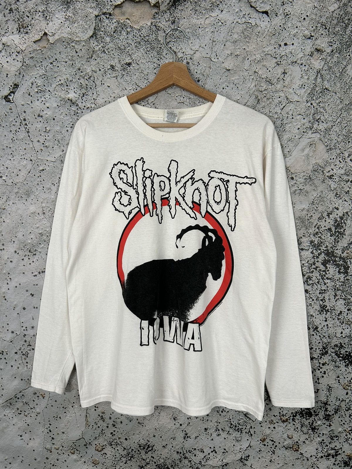 Vintage Slipknot IOWA Goat Longsleeve Rock Band Tee Hardcore