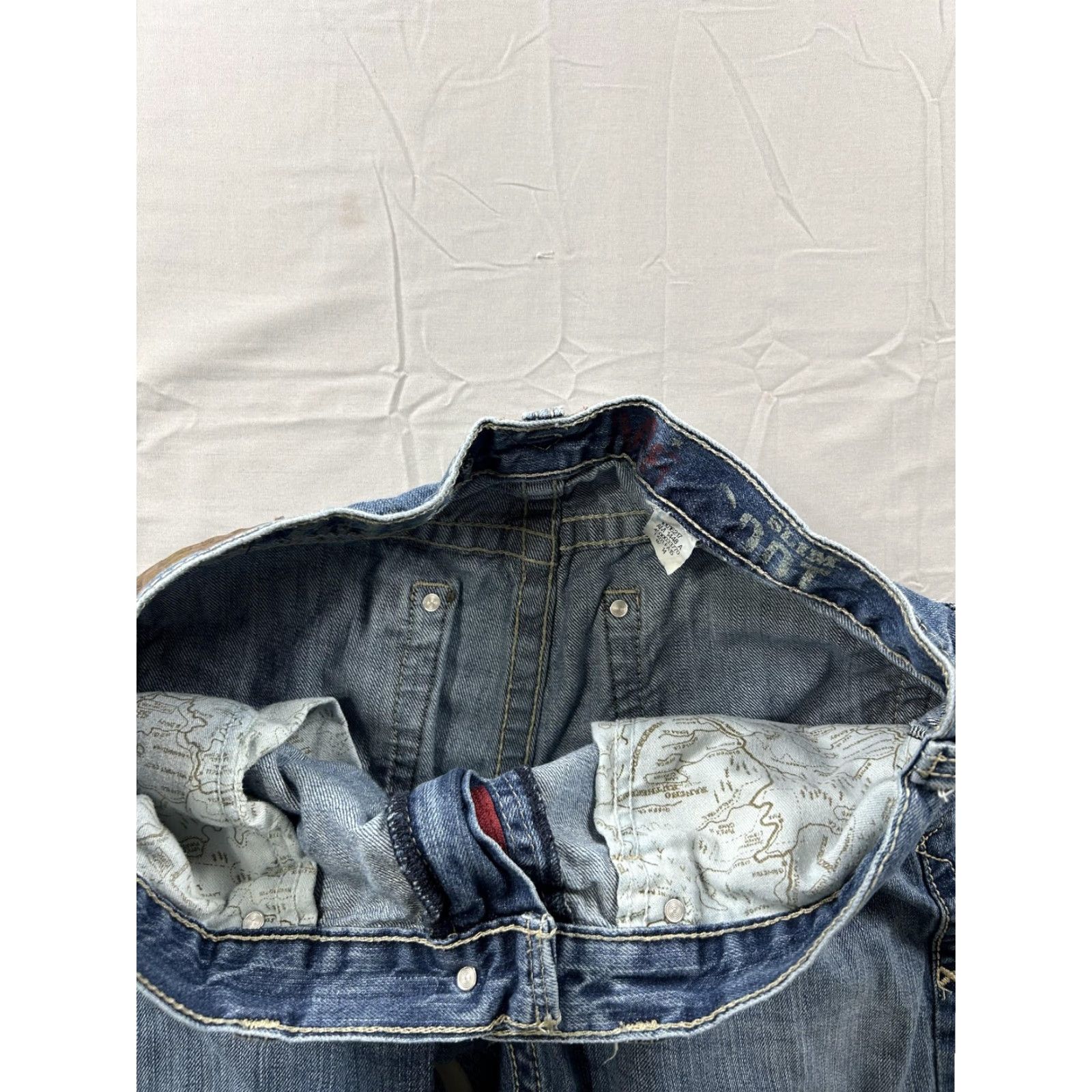 Ariat Ariat Jeans Mens 34X31 Blue Denim Bootcut Western Cowboy Workwear Pants Size US 34 / EU 50 - 7 Thumbnail