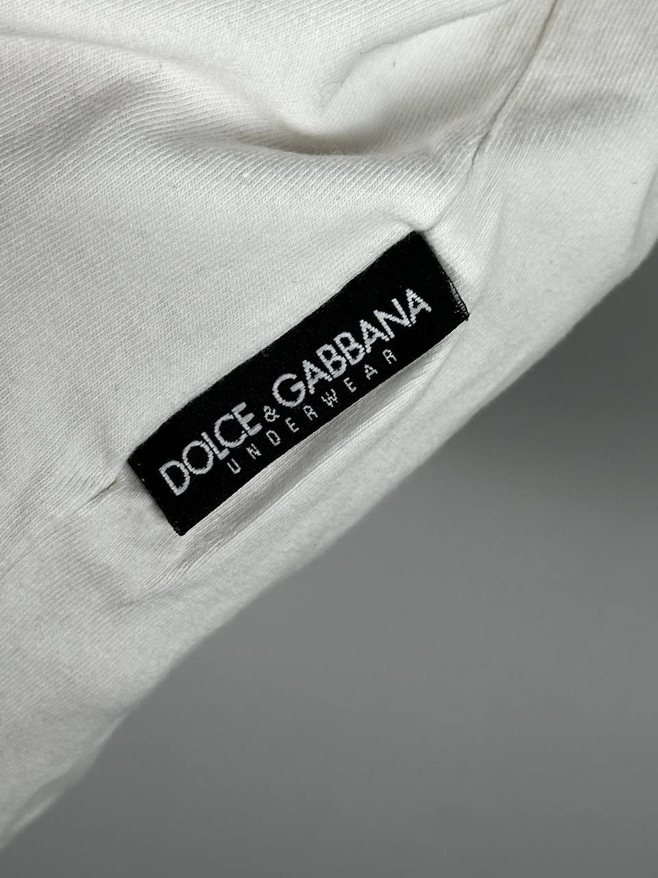 Dolce & Gabbana Dolce & Gabbana V Neck Logo White T-Shirt Size US M / EU 48-50 / 2 - 7 Thumbnail