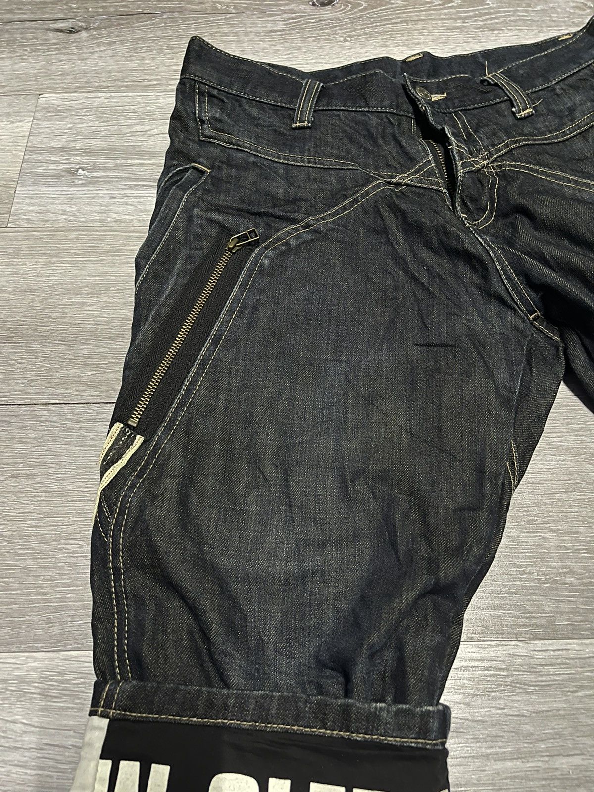 If Six Was Nine × Le Grande Bleu (L.G.B.) × PPFM PPFM Multipocket Megalace Jeans Size US 31 - 7 Thumbnail