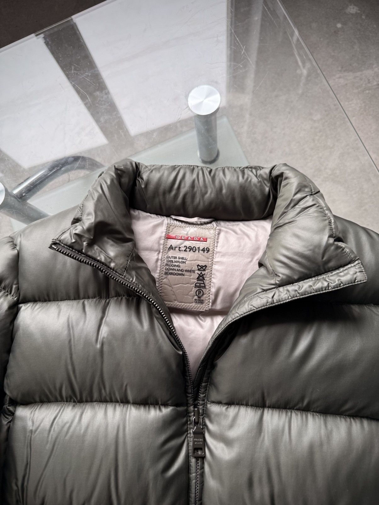 Prada Vintage Prada Down Jacket Dark Green Size M / US 6-8 / IT 42-44 - 24 Thumbnail