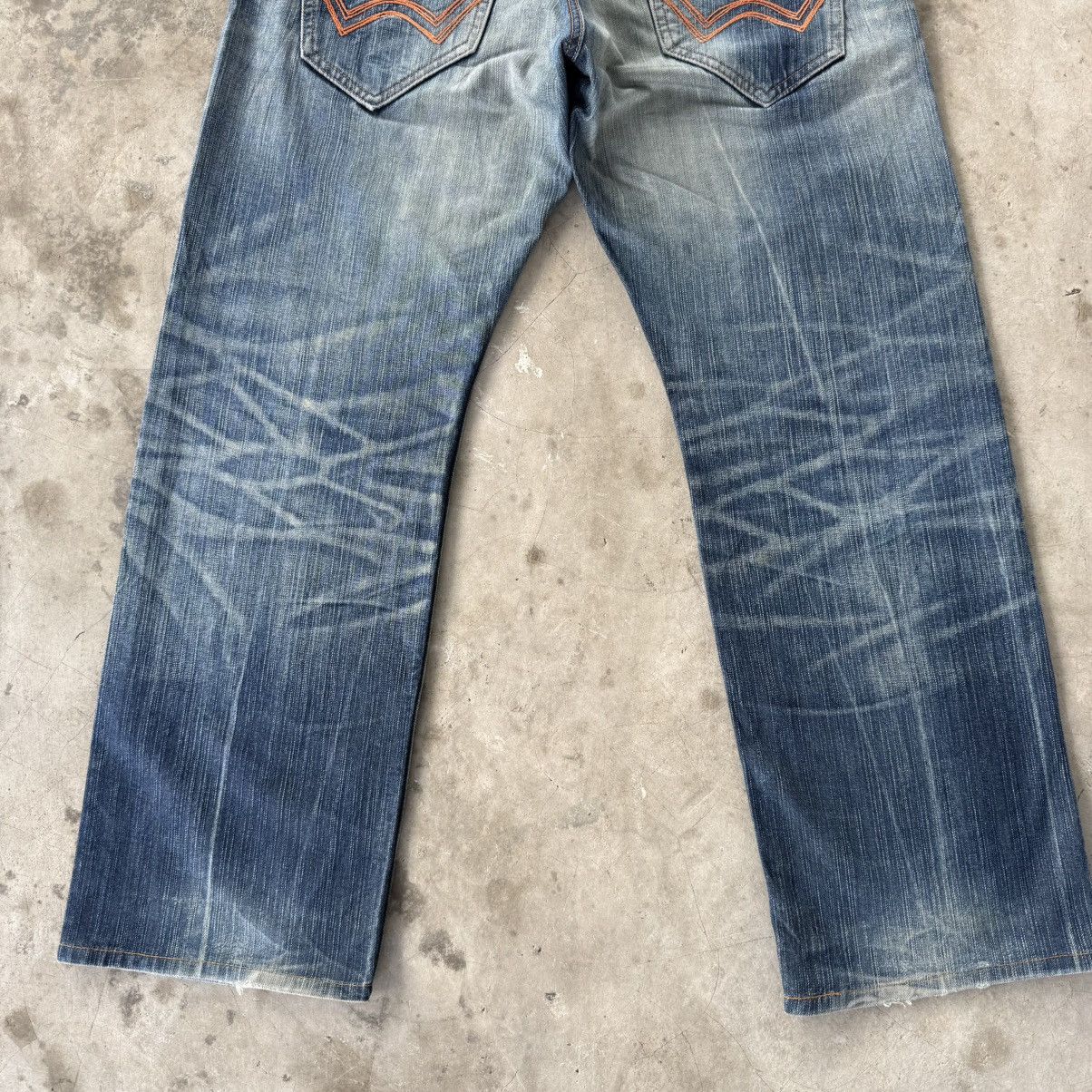 Edwin W38 Vintage Edwin Faded Ripped Denim Jean Pants Size US 38 / EU 54 - 10 Thumbnail
