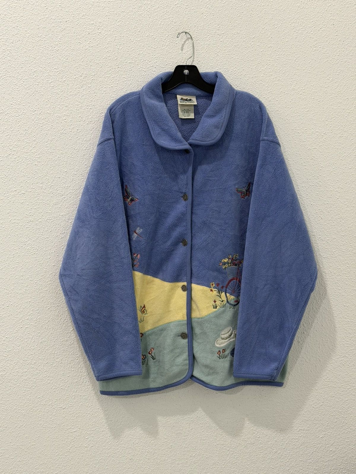 Northern Reflections Vtg 90s Northern Reflections Garden Embroidered Sweater XL Size XL / US 12-14 / IT 48-50 - 1 Thumbnail