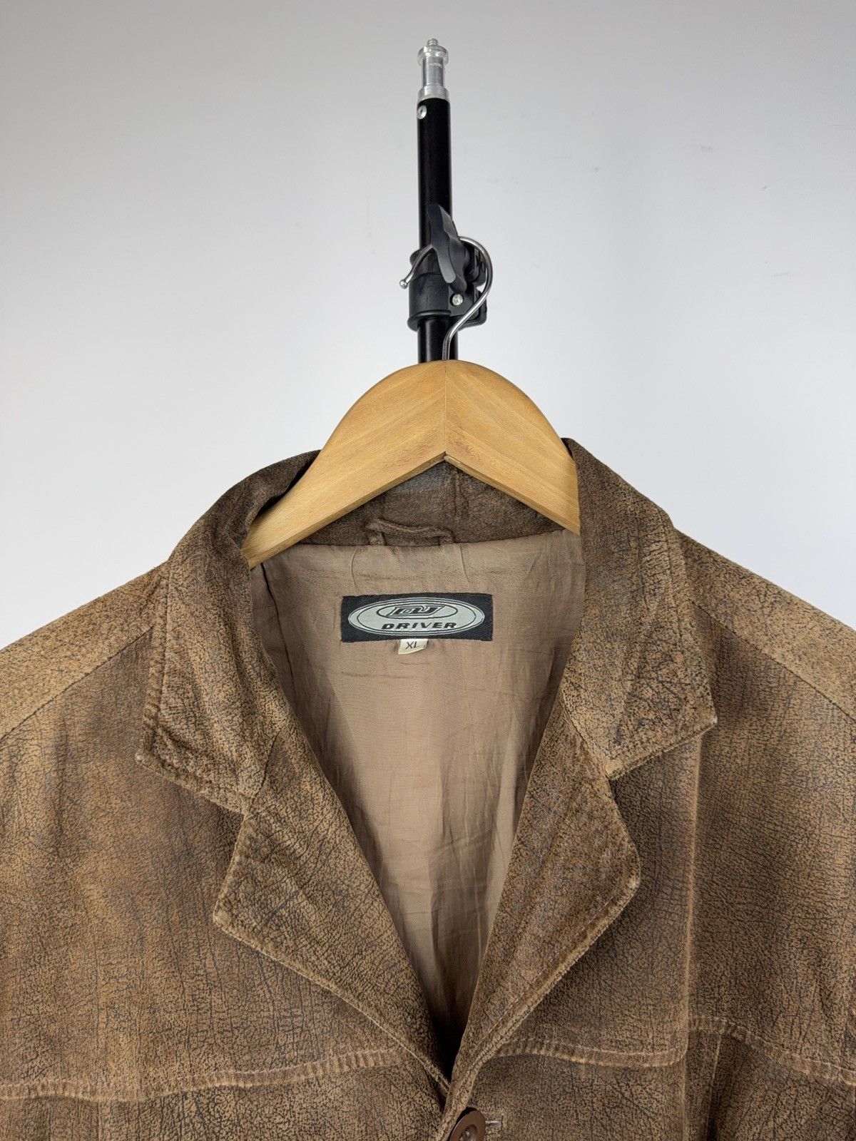 Japanese Brand Avant Garde 90s Retro Vintage Brown Leather Blazer Jacket XL Size US XL / EU 56 / 4 - 3 Thumbnail