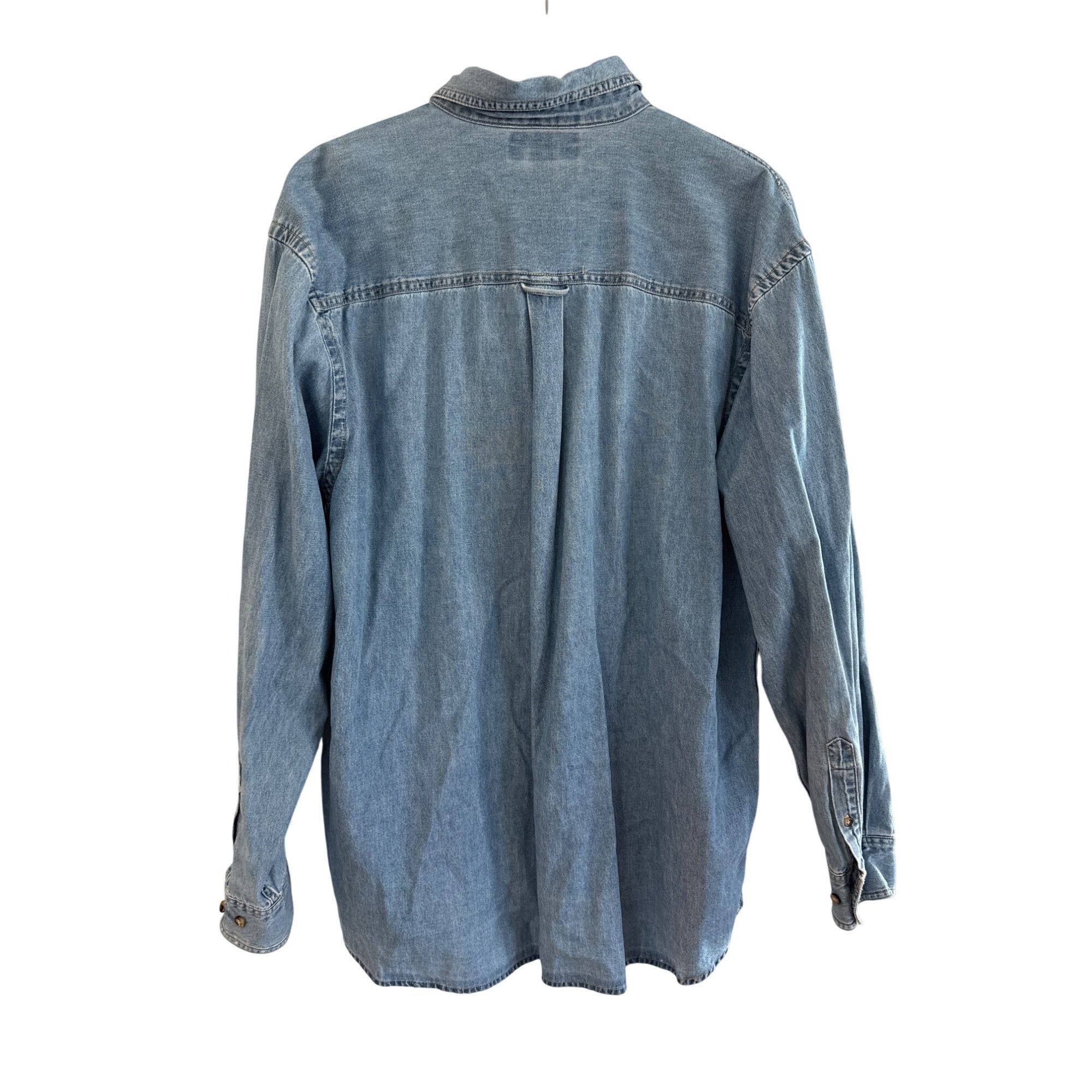 Swingster Vintage 90s Swingster XL Denim Shirt Ideal Logo Blue Size US XL / EU 56 / 4 - 4 Thumbnail