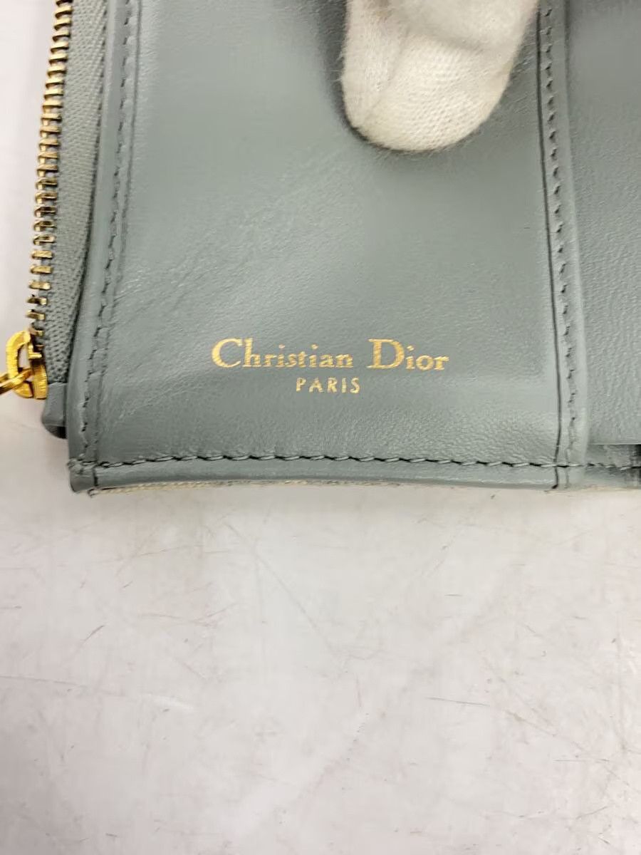 Dior Dior Saddle Lotus Monogram Tri-Fold Wallet Grey Size ONE SIZE - 3 Thumbnail