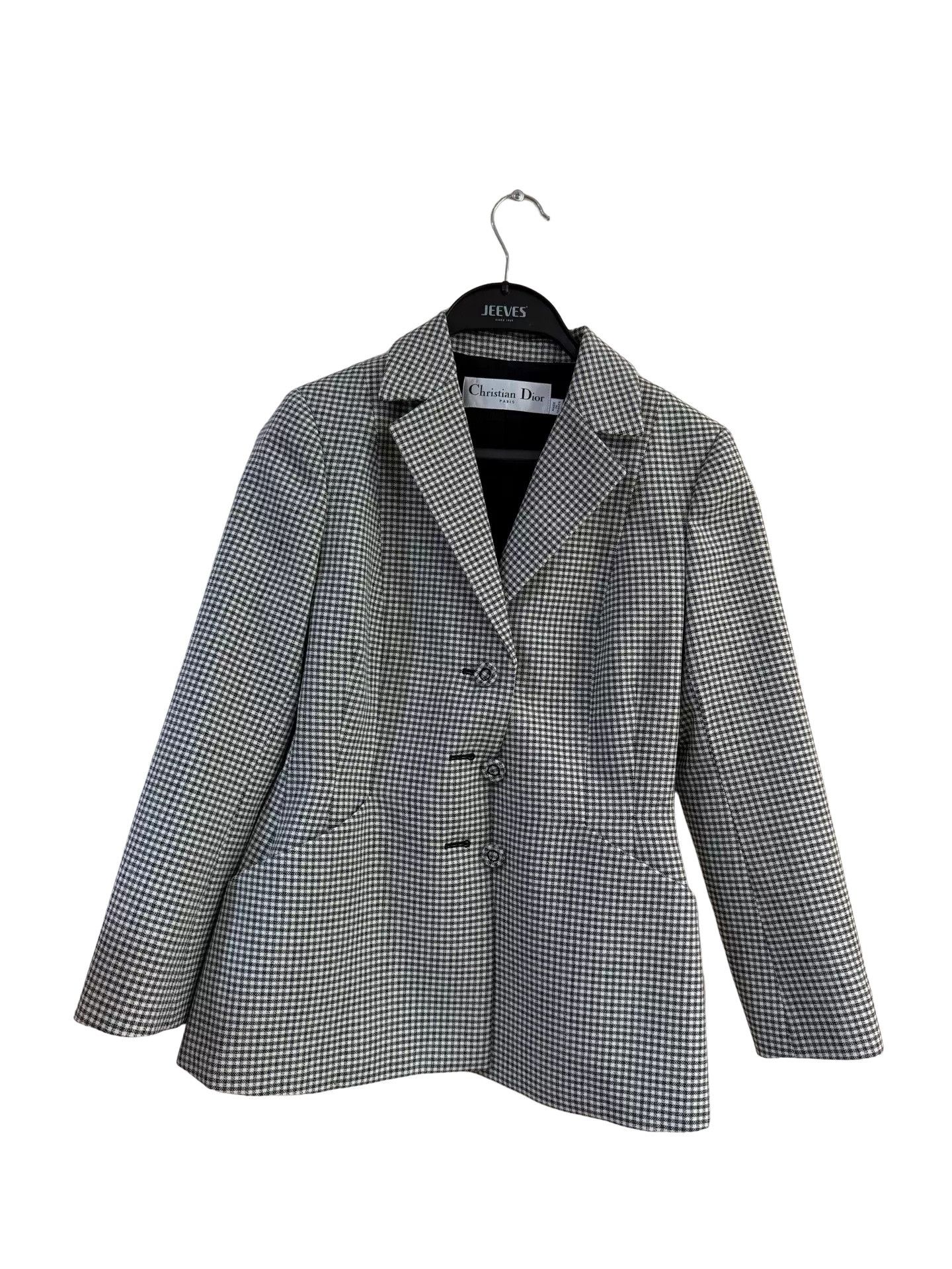 Dior Dior Houndstooth Virgin Wool Blazer FR 36 Size XS / US 0-2 / IT 36-38 - 1 Thumbnail