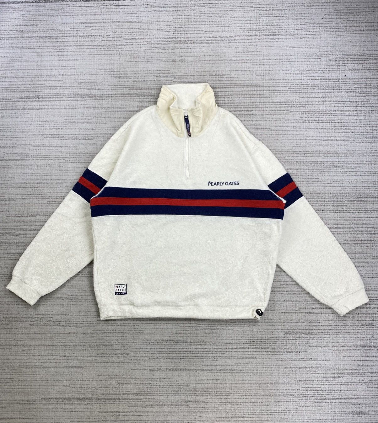 Japanese Brand × Vintage Vintage 90s Pearly Gates Half Zipper Sweatshirt Size US L / EU 52-54 / 3 - 1 Thumbnail