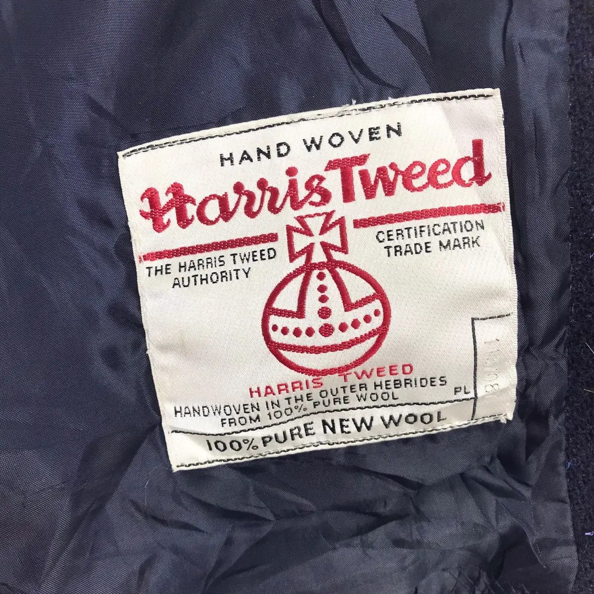 Harris Tweed HARRIS TWEED Hand Woven Hickory Stripes Wool Hooded Black Size US M / EU 48-50 / 2 - 6 Thumbnail