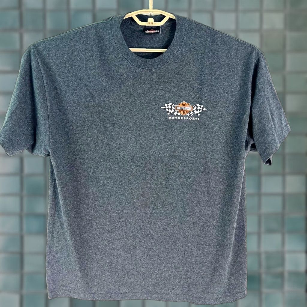 Harley Davidson VINTAGE Harley-Davidson Motorsports 2002 Graphic T-Shirt Men’s XL Gray Motorcycle Size US XL / EU 56 / 4 - 1 Thumbnail