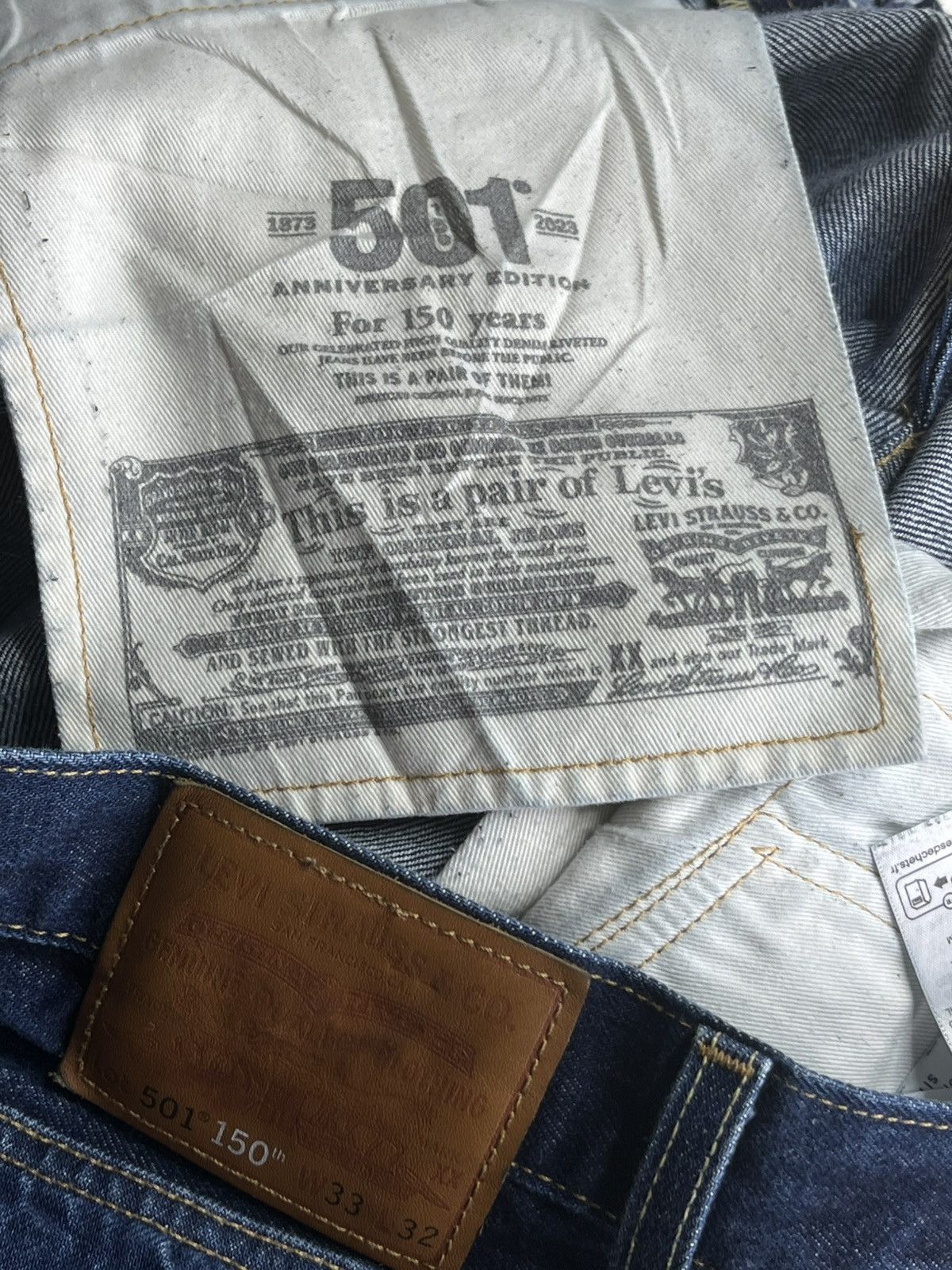 Levi's LEVI'S 501 "150th" Anniversary Selvedge Men Jeans W34 x L30 Size US 33 - 11 Thumbnail