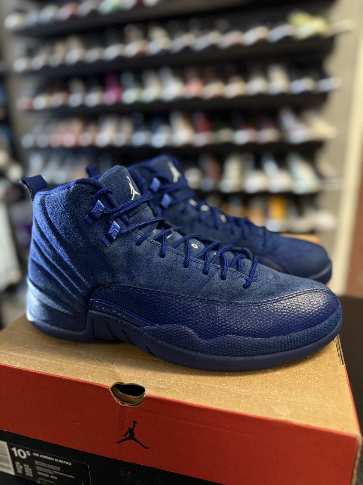 Jordan Brand × Nike Jordan 12 Deep Royal Blue 2016 Size 10.5 🧼 W/ BOX Size US 10.5 / EU 43-44 - 2 Thumbnail
