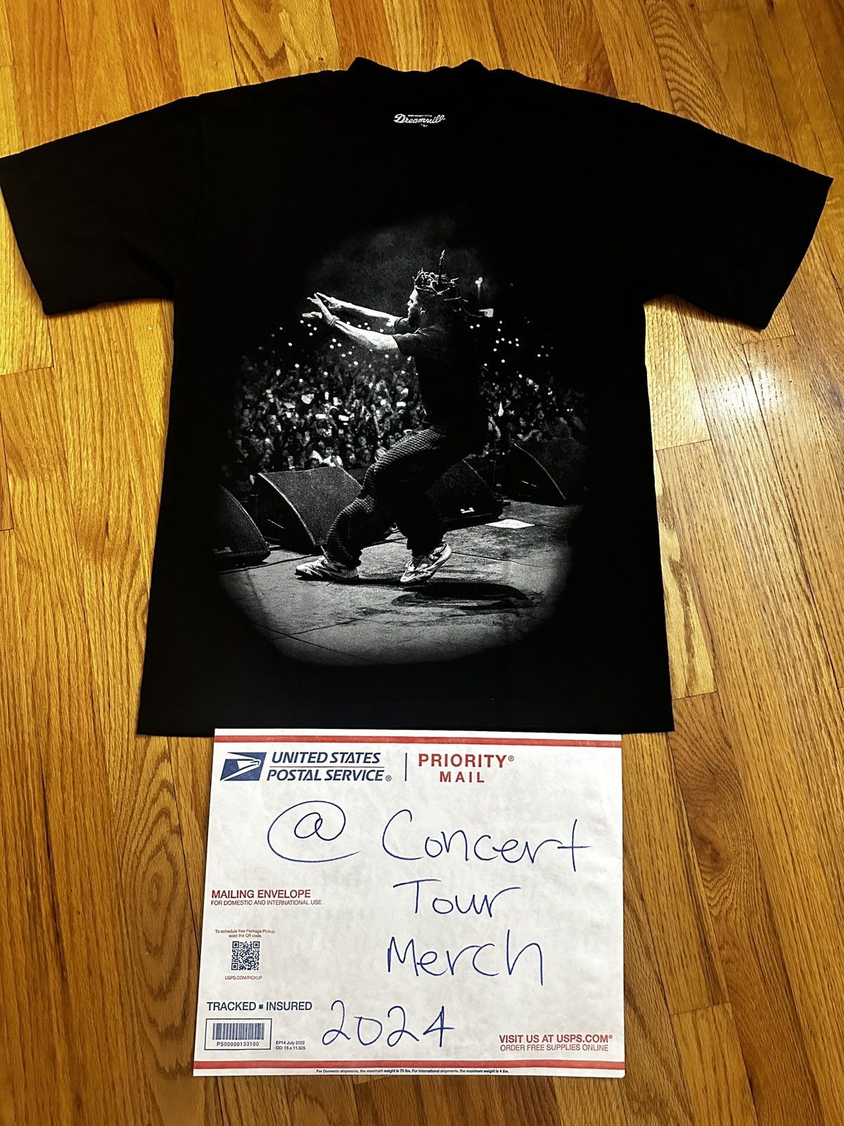 image of Drake x J Cole Fall Off Era Dreamville Tee Big As The What Tour in Black, Men's (Size Medium)