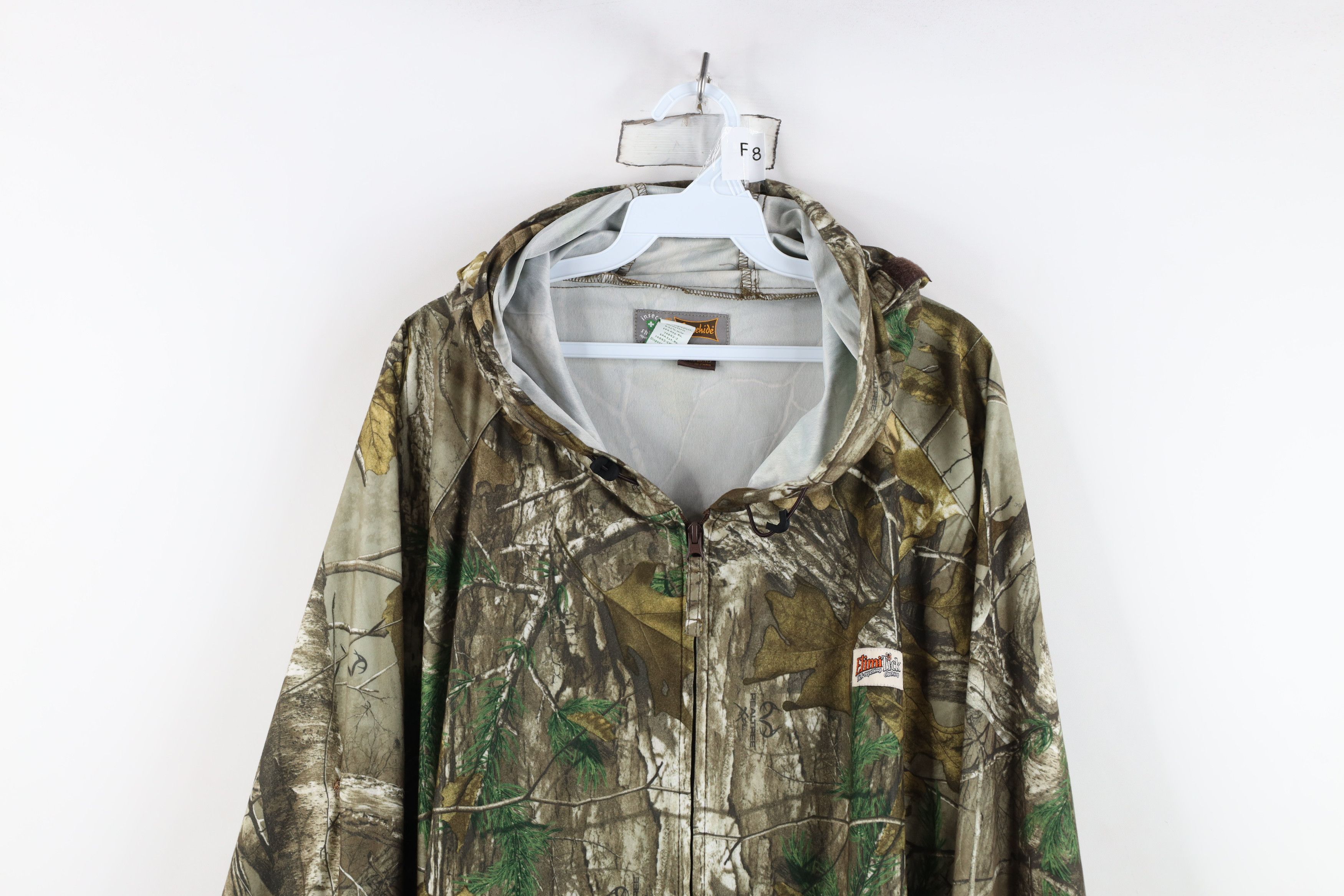 Vintage Y2K Camouflage Soft Cloth ElimiTick Hooded Hunting Jacket Size US XXL / EU 58 / 5 - 2 Thumbnail