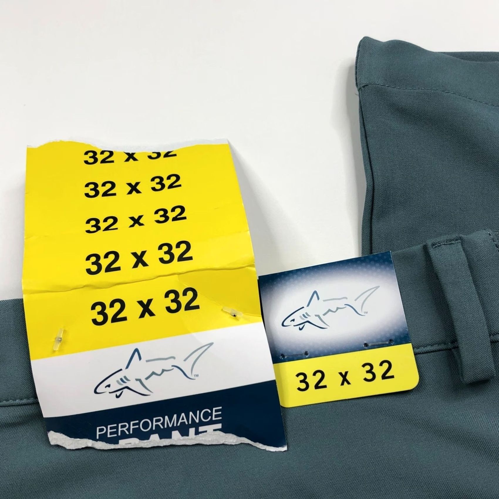 Vintage Greg Norman Performance Chino Pants Blue Green Slim? Regular 32 Inseam 31" Belt Loops Front Flat Front Pockets Mens Size US 32 / EU 48 - 2 Thumbnail