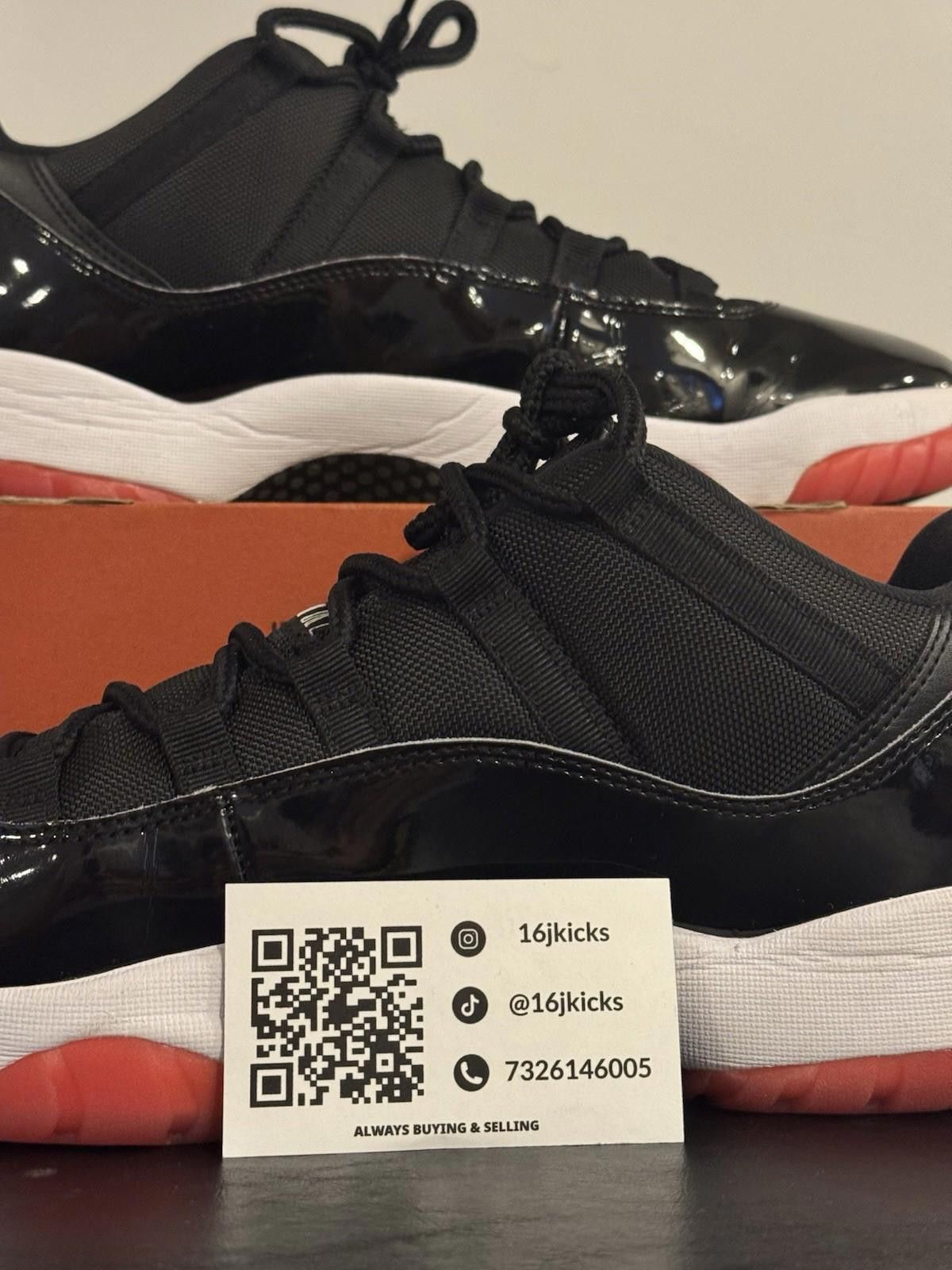 Jordan Brand Size 14 - Air Jordan 11 Retro 2025 Low Bred Size US 14 / EU 47 - 2 Thumbnail