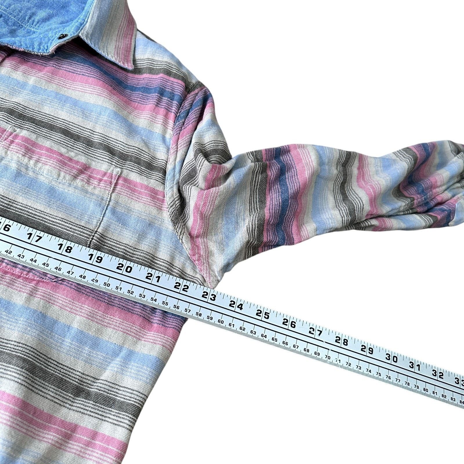 Faherty Faherty Reversible Belmar Shirt Mens L Blue Pink Long Sleeve Size US L / EU 52-54 / 3 - 10 Thumbnail