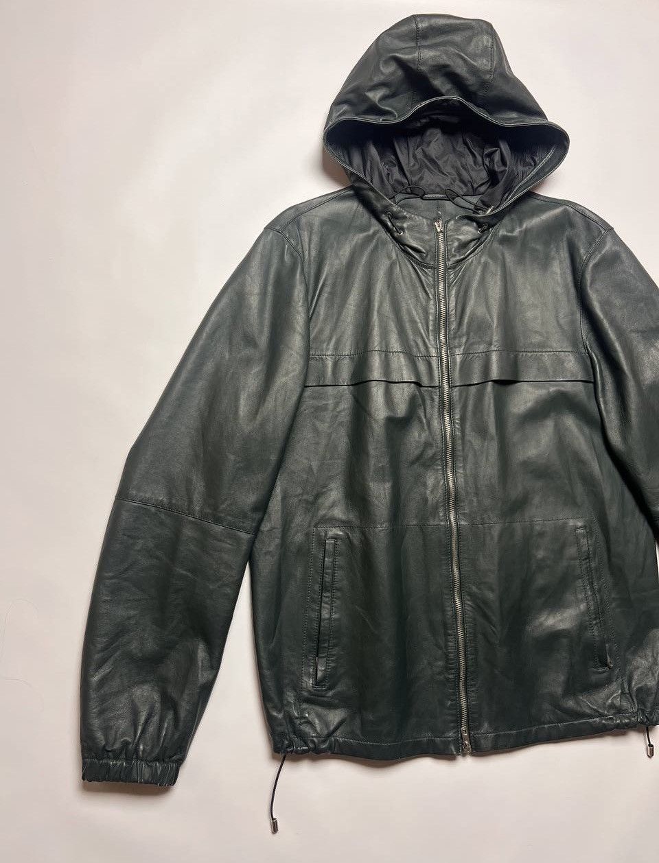 Designer × Genuine Leather × Joseph Joseph Light Weight Nappa Leather Hooded Jacket Size US M / EU 48-50 / 2 - 4 Thumbnail