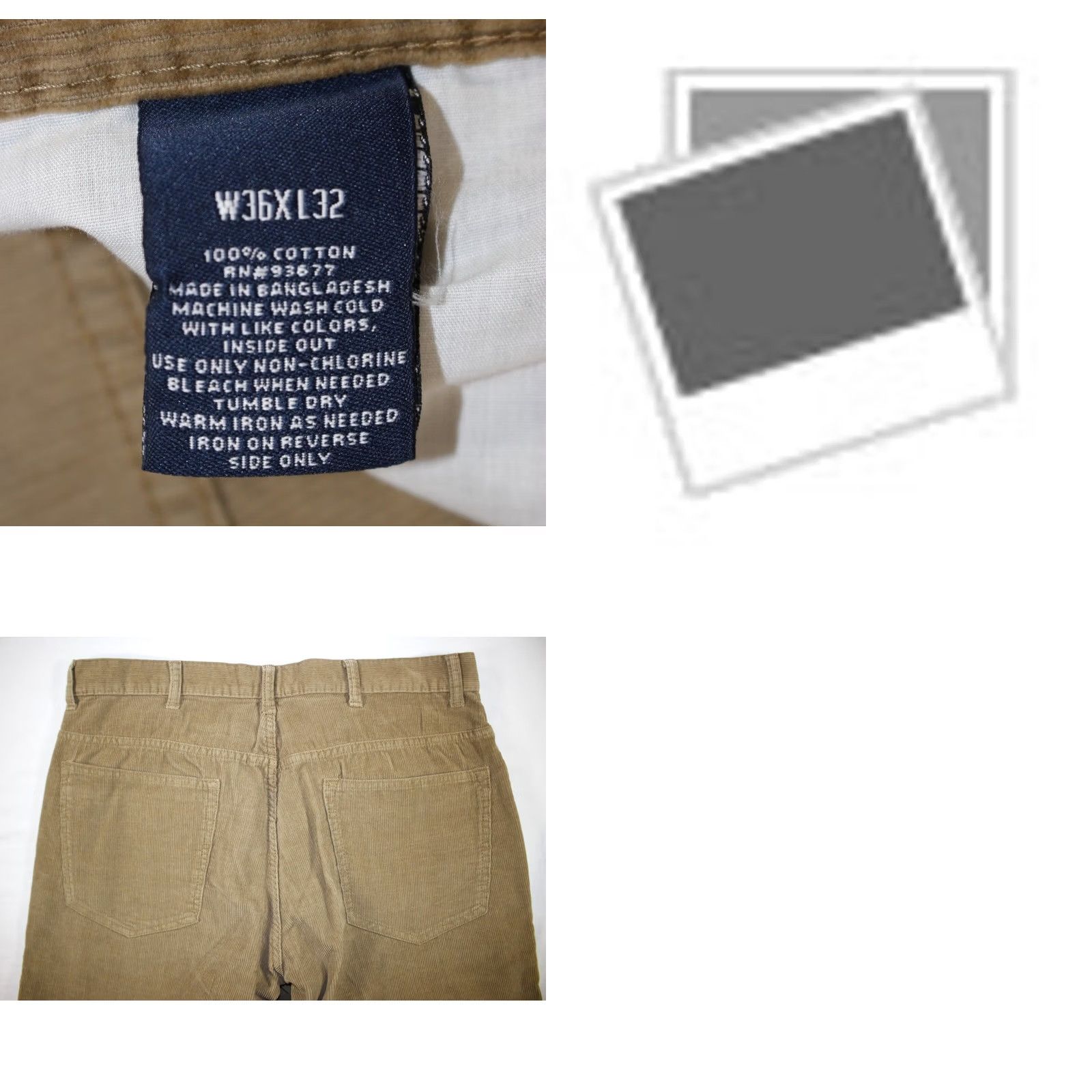 Vintage St. John's Bay Jeans Men's 36x31 Corduroy Easy Fit 5 Pocket Brown - Easy Care Denim Size US 36 / EU 52 - 8 Thumbnail