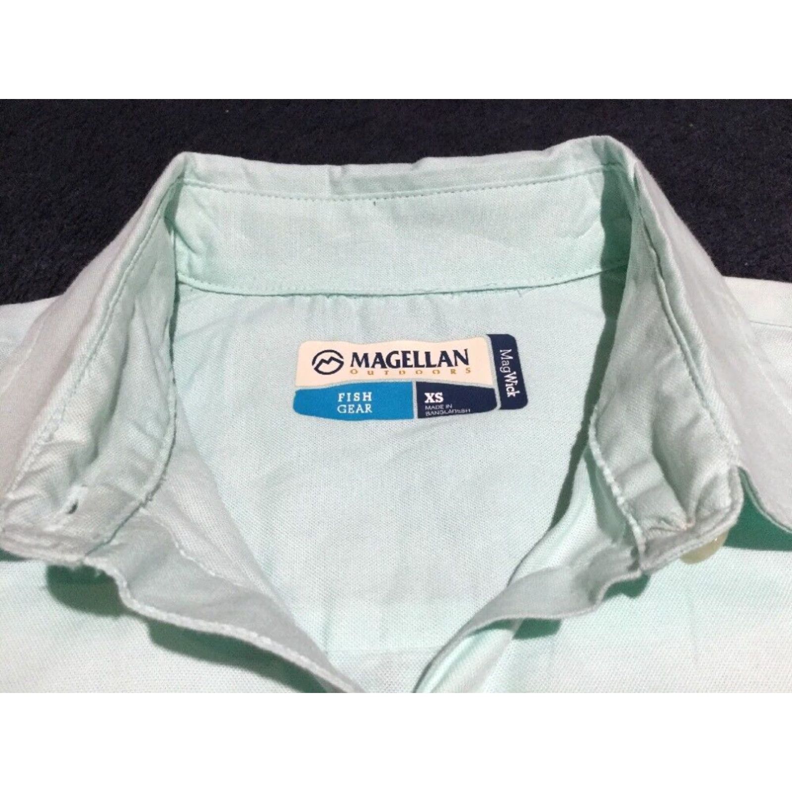 Vintage VINTAGE Magellan Green Short Sleeve Button Down Shirt Womens XS Size XS / US 0-2 / IT 36-38 - 3 Thumbnail