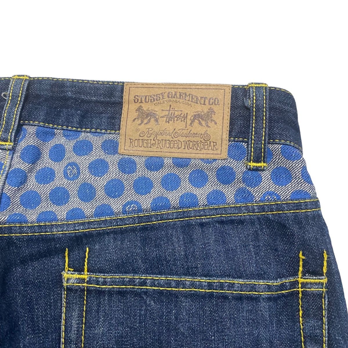Stussy Vintage Y2K Stussy Logo Pocket Denim Jeans Size US 30 / EU 46 - 13 Thumbnail